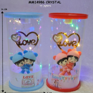 Cute LED Light Couple Showpiece 14986
