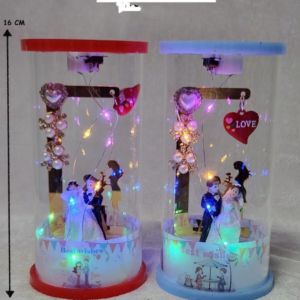 Cute LED Light Couple Showpiece 14906