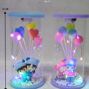 Cute LED Light Couple Showpiece 13422