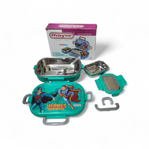 Mayur Super Hero Steel Lunch Box (Insulated)