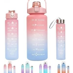 Motivational 3pc Bottle set (Multicolor)