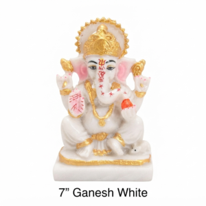 7 Inch Ganesh White