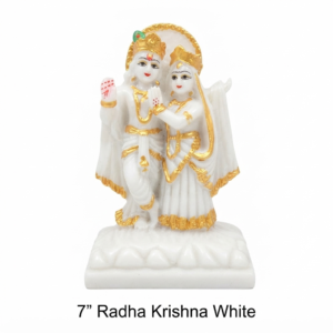 7" Radha Krishna White