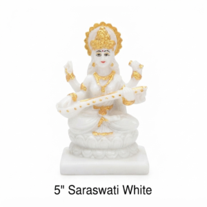 5 Inch Saraswati White